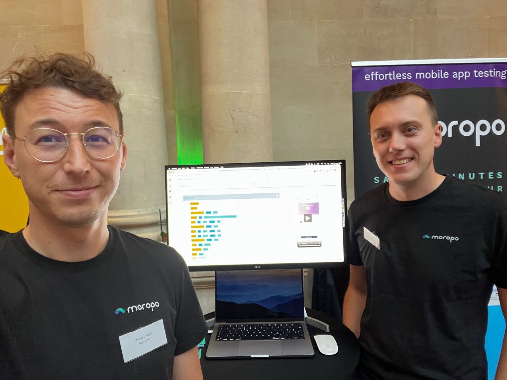 Moropo founders with demo