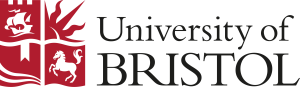 University of Bristol logo - black text, red icon with ship, sun, book and horse images