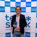 John Terry of Neuronostics with award at The SPARKies awards 2024