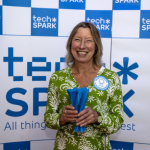 Tamsin Denbigh with SPARKies Awesome Human award