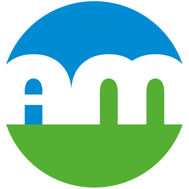 Airway Medical logo - letters A M with blue and green background