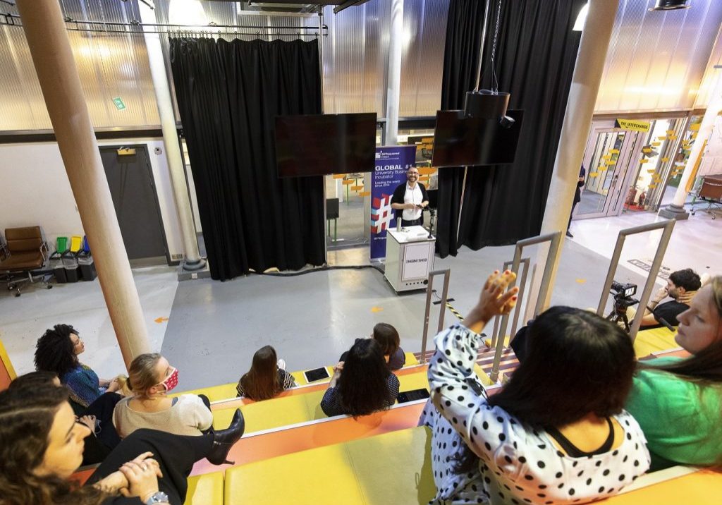 Paul Forster presenting at Enterprising Women showcase
