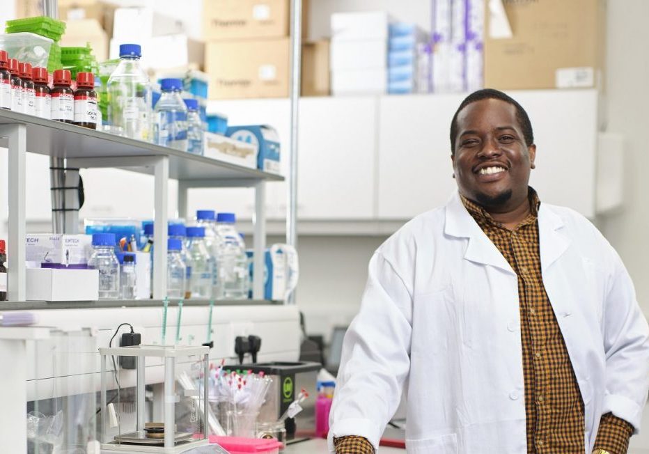 InnoUK-EDGE-Fluoretiq-16.JPG Fluoretiq founder Neciah Dorh at their facilities in Bristol, 4 June 2021.