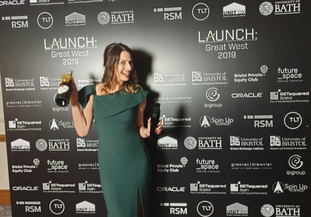 Monika Radclyffe wins Innovation Champion Award at Launch: Great West Awards