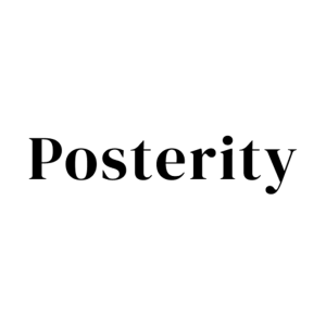 Posterity logo - black font on white background