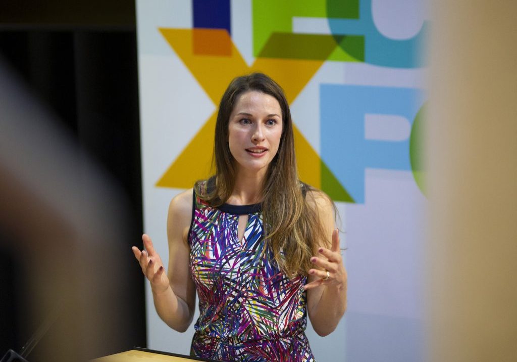Monika Radclyffe speaking at Tech-Xpo 2021