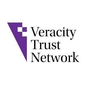 Veracity Trust Network logo with purple graphic