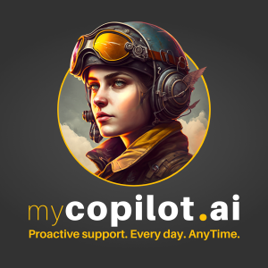 myCopilot.ai logo with straptline: Proactive Support. Every day. Any time.