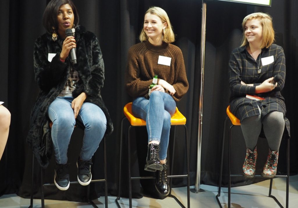 Speakers at Back Her Business event